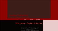 Desktop Screenshot of goaliesunlimited.net